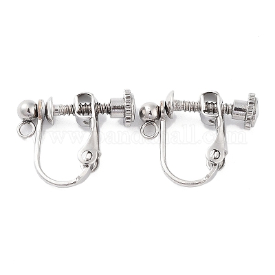 Фурнитура для сережек-клипс из нержавеющей стали 316 X-STAS-K274-09P-1