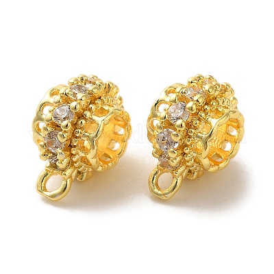 Колонна латунные микропаве кубический цирконий трубчатые дужки KK-C072-05D-G-1