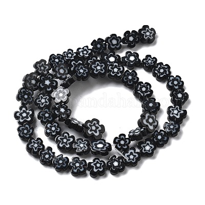 Ручной работы millefiori стеклянные бусины нитки LAMP-F035-09H-1