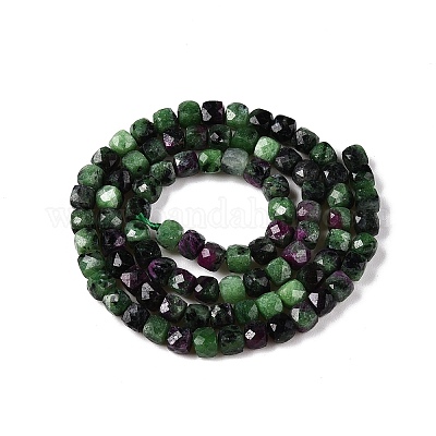 Натуральный рубин в цоизита бусин пряди G-N342-118-1