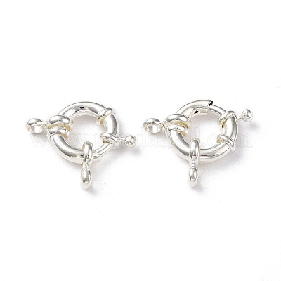 Экологически чистые латунные пружинные кольцевые застежки KK-D082-02S-E-1