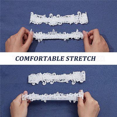 Лента с кружевной отделкой DIY-WH0321-53-1