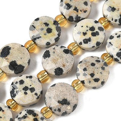 Природные яшмы далматин бисер нитей G-G271-C01-10mm-1