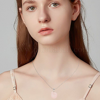 20шт подвески из натурального розового кварца G-BBC0001-50D-1