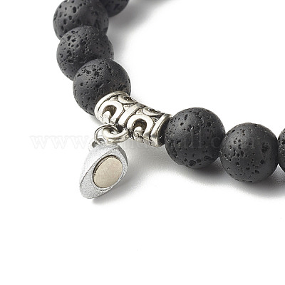 Набор браслетов с магнитной застежкой-сердечком для пары лучших друзей BJEW-JB06791-1