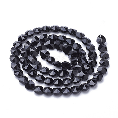 Прозрачные стеклянные бусины GLAA-Q066-14mm-A01-1