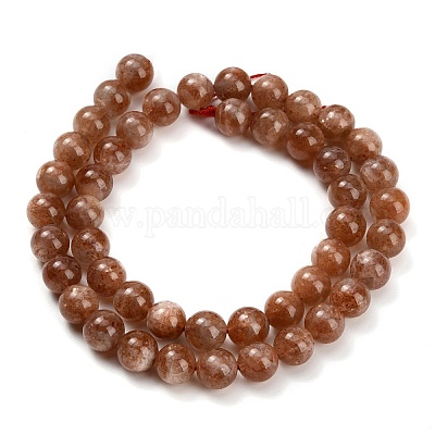 Натуральный Sunstone бисер пряди G-L631-A04-8mm-1