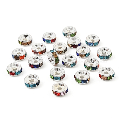 Латунь марки А горный хрусталь Spacer бисер RB-A014-Z8mm-37S-1