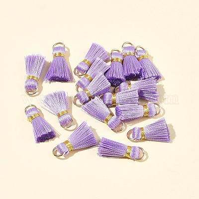 20 шт. украшения из поликоттона (полиэстер-хлопка) ручной работы в виде кисточек FIND-FS0003-27C-1