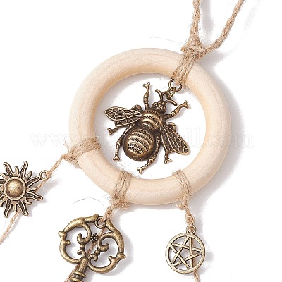 Защитные колокольчики для ключей из сплава и железа HJEW-JM01893-1