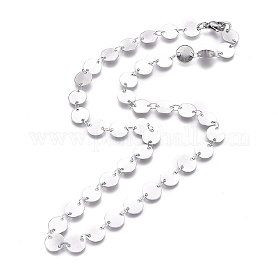 Не тускнеющие 304 звенья цепи ожерелья из нержавеющей стали NJEW-I238-14A-P-1