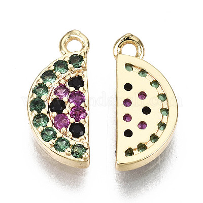 Латунные микро кубические циркониевые прелести KK-N231-154-NF-1