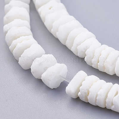 Нити бусин из натуральной белой ракушки&nbsp;BSHE-P026-30-1