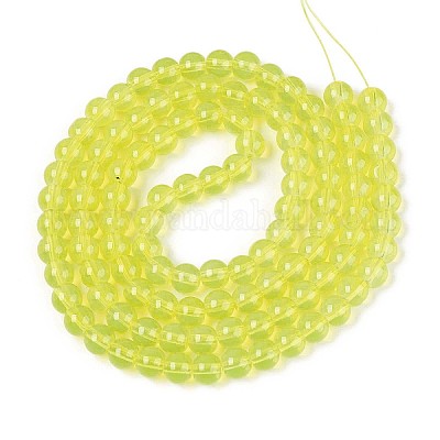 Выпечка окрашенные стеклянные бусины пряди DGLA-Q023-8mm-DB20-1