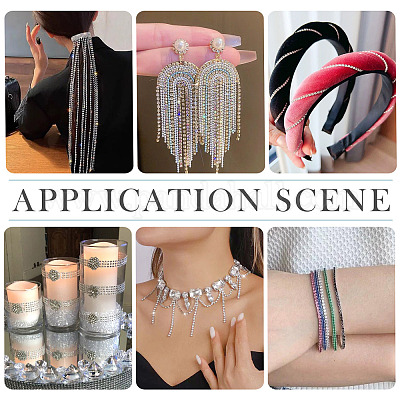 2 рулон электрофорез железные стразы стразы цепочки CHC-TA0001-38B-1