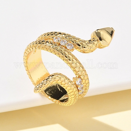 Латунные микро проложить пальцев кольца кубического циркония RJEW-Z101-01G-02-1