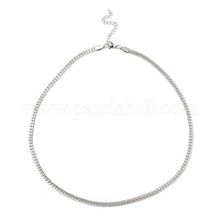 Не тускнеющая кубинская цепочка из нержавеющей стали 304 NJEW-K249-01B-P-1