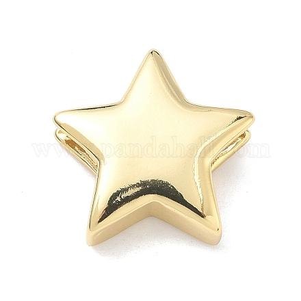 Латунные подвески-слайдеры в виде звезд&nbsp;KK-P349-18A-G-1