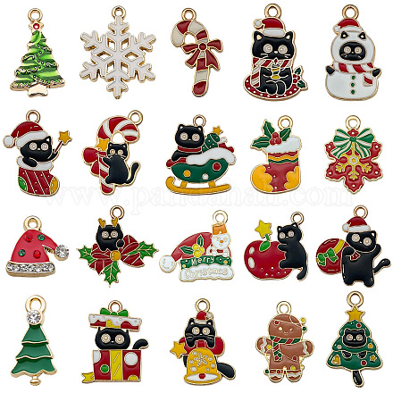 Рождественские эмали сплава подвески ENAM-G234-01A-1