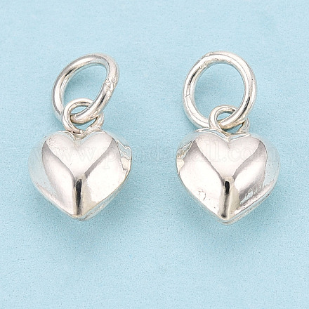 925 стерлингового серебра подвески сердца STER-T008-32S-04-1