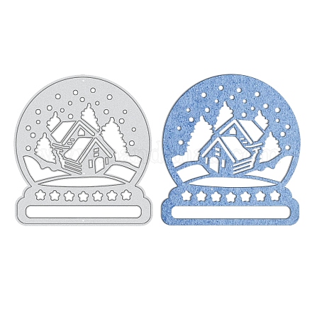 Рождественские трафареты для резки углеродистой стали&nbsp;DIY-WH0170-094-1