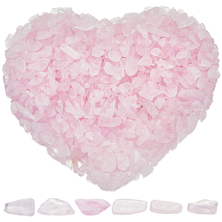 500 г бусинок из натурального розового кварца G-SP0001-06-1