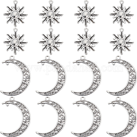 Подвески из сплава в тибетском стиле TIBEP-SC0002-75-1