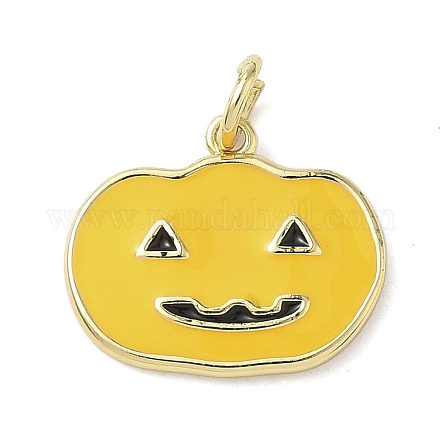 Подвески из латуни и эмали на тему Хэллоуина KK-L248-01G-04-1