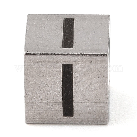 Европейские бусины из нержавеющей стали 201 STAS-M058-01I-P-1