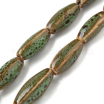 Фарфора ручной работы бисер нитей PORC-B002-03-1