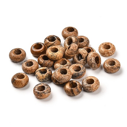 Естественного изображения яшмы Европейский бисером G-R488-02A-1