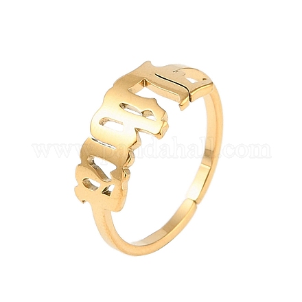 Кольцо-манжета Constellation из нержавеющей стали 304 с ионным покрытием (IP) для женщин RJEW-C097-01G-11-1