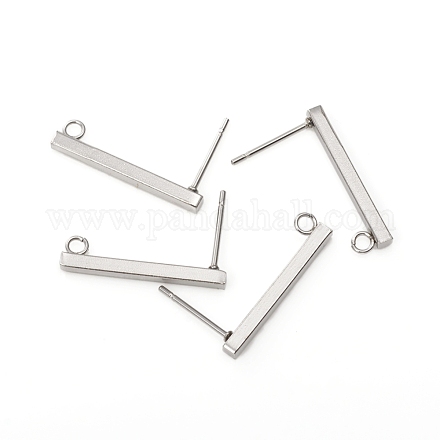 Фурнитура для сережек-гвоздиков из нержавеющей стали марки 304 X-STAS-G224-21P-01-1