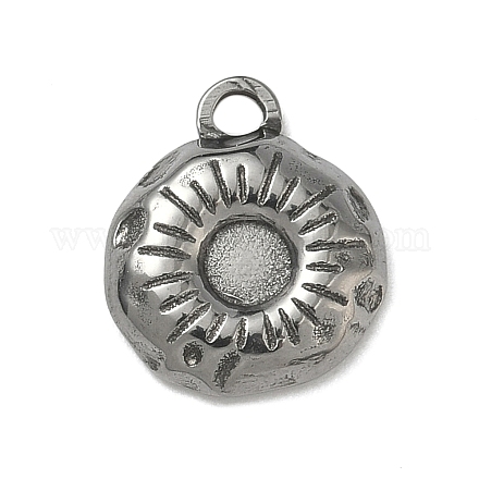 Оправы для подвесок из нержавеющей стали 304 в виде кабошонов STAS-P422-03P-1