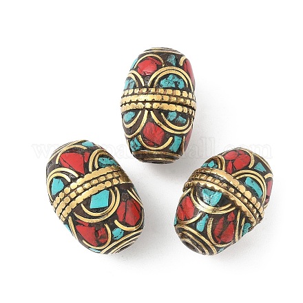 Индонезийские бусины ручной работы KK-H075-01AG-02-1