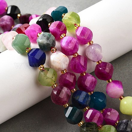 Нити бусин из натурального кварца окрашенные G-U023-A02-06-1