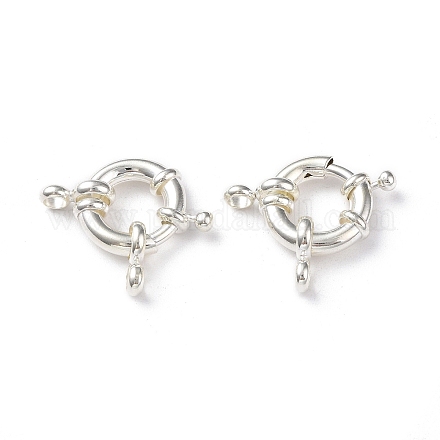 Экологически чистые латунные пружинные кольцевые застежки KK-D082-02S-E-1