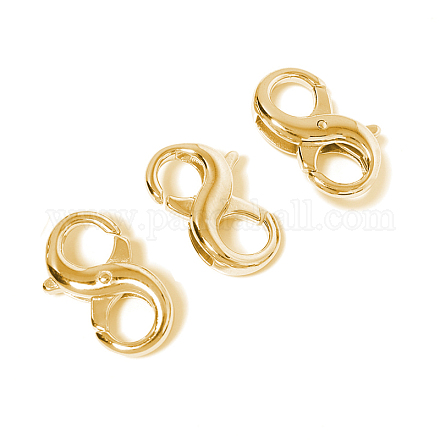 Латунные застежки-клешни с двойным открытием KK-CJC0006-01LG-1