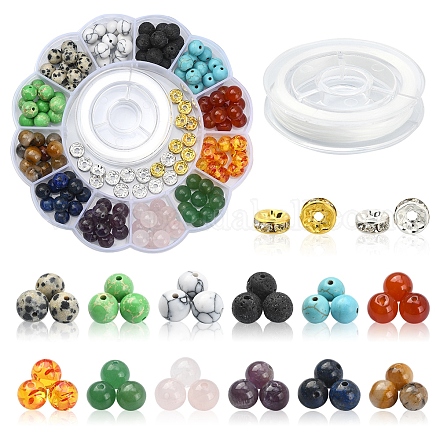 Набор для изготовления браслета из драгоценных камней своими руками DIY-YW0006-08-1