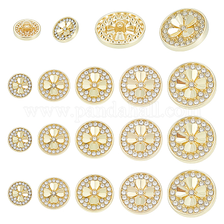 15 шт. 5 стиля пуговицы из сплава с тремя отверстиями на ножке BUTT-NB0002-10LG-1