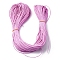 PU Leather Thread Cord, Flat, for DIY Jewelry Making, Plum, 2x1mm, about 109.36 Yards(100m)/Bundle