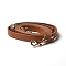 PU Leather Shoulder Strap, with Alloy Swivel Clasps, for Bag Straps Replacement Accessories, Chocolate, 109.5~127.5x1.2cm