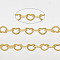3.28 Feet Soldered Brass Heart Chains, Golden, 1.8x2.4x0.4mm