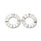 Non-Tarnish 304 Stainless Steel Pendants, Round Ring Charm, Stainless Steel Color, 18x3mm, Hole: 1.8mm