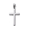 Tarnish Resistant 304 Stainless Steel Pendants, Cross, Stainless Steel Color, 39~42x22~23x1.5mm, Hole: 10x4.5mm