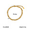5MM 304 Stainless Steel Figaro Chain Anklets, Golden, 7-7/8 inch(200mm)