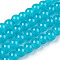 Baking Painted Imitation Jade Glass Round Bead Strands, Dark Turquoise, 4.5~5mm, Hole: 1mm, about 200~210pcs/strand, 31.4 inch