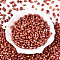 Spray Painted Glass Seed Beads, Oval, FireBrick, 7x4~4.5mm, Hole: 0.9mm, about 2500pcs/pound