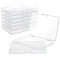 Plastic Box, Rectangle, Clear, 14.5x10.2x1.65cm