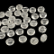 Natural Quartz Crystal European Large Hole Beads, Rondelle, 13~14x7~8mm, Hole: 5mm